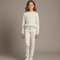 Pantalon Blanc Jeans Enfant Slim Moto Matelassé
