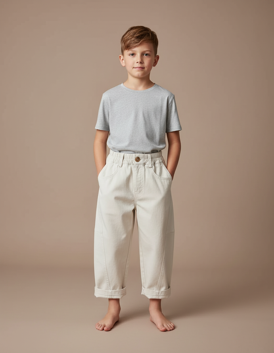 Pantalon Blanc Bouffant - Beige Toile