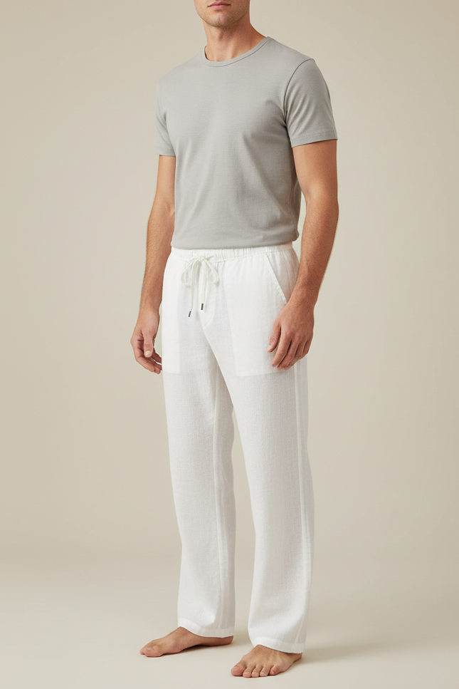 Pantalon Blanc 2956 - Lin