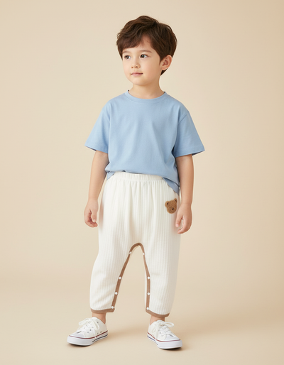 Pantalon Blanc Femme Maille