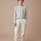 Pantalon Blanc Molletonné Décontracté Confortable Enfant