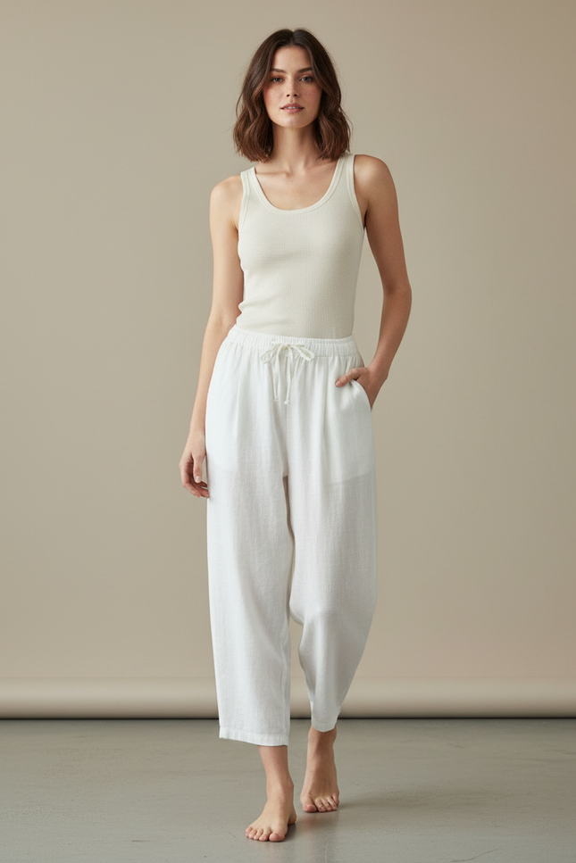 Pantalon Yoga Blanc - Lin