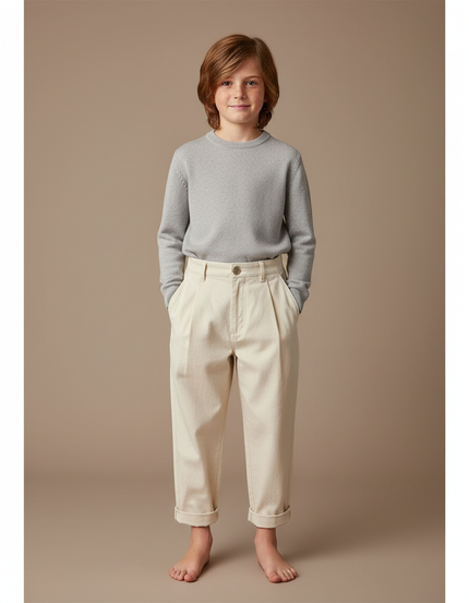 Pantalon Blanc Beige - Toile