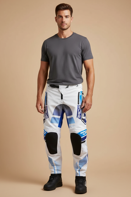 Pantalon Motocross Blanc - Polyester