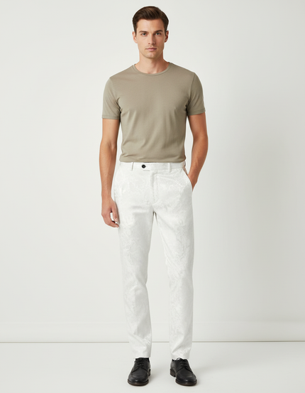 Pantalon Blanc Ff7c - Polyester