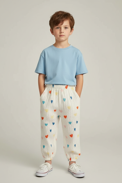 Pantalon Blanc Fin - Coton
