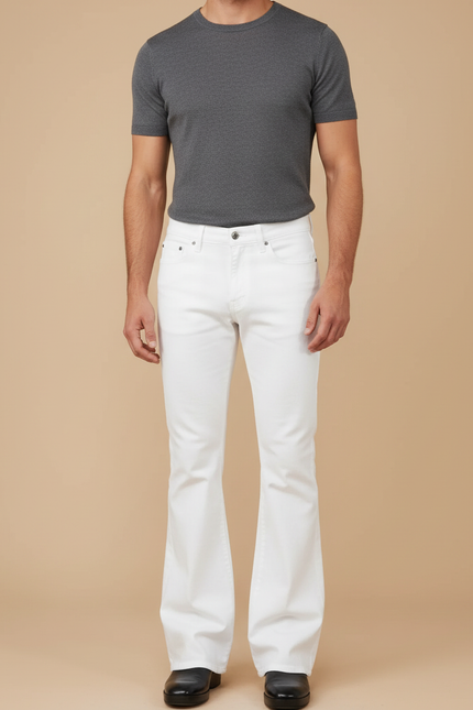 Pantalon Patte D'eph Blanc - Jean