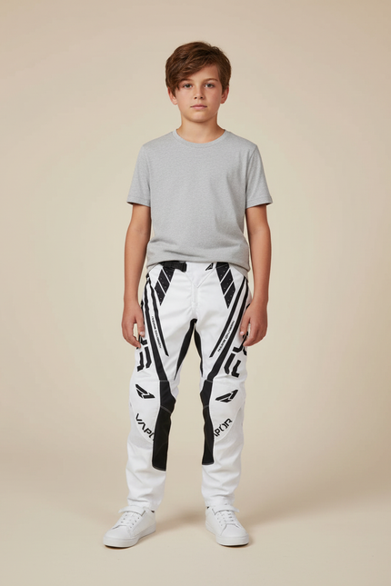 Pantalon Blanc Noir - Polyester