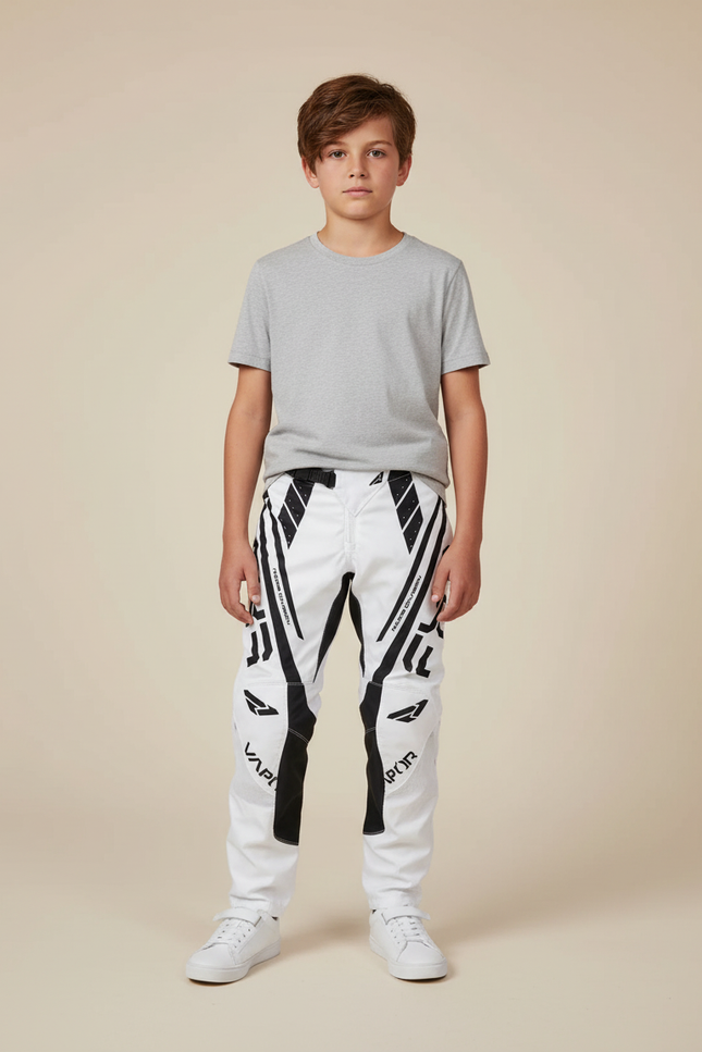 Pantalon Blanc Noir - Polyester