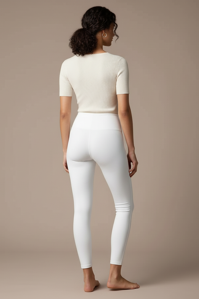 Pantalon Blanc Yoga - Polyester - vue 2