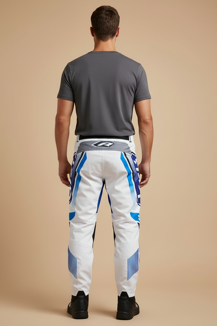Pantalon Motocross Blanc - Polyester - vue 2