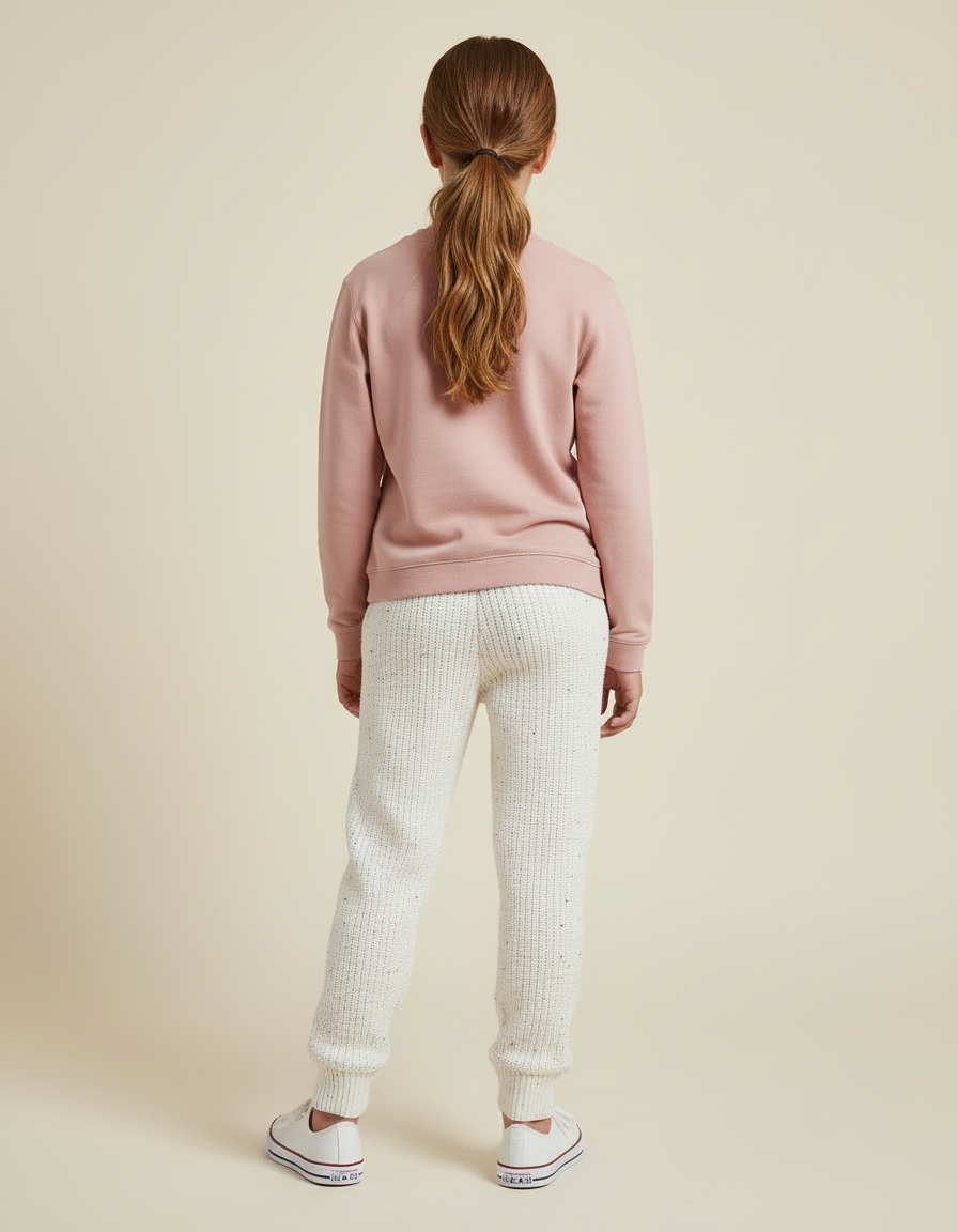 Pantalon Crochet Blanc - Maille - vue 2