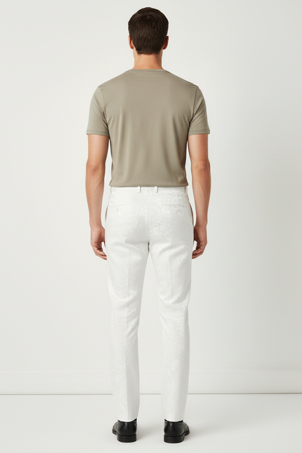 Pantalon Blanc Ff7c - Polyester - vue 2