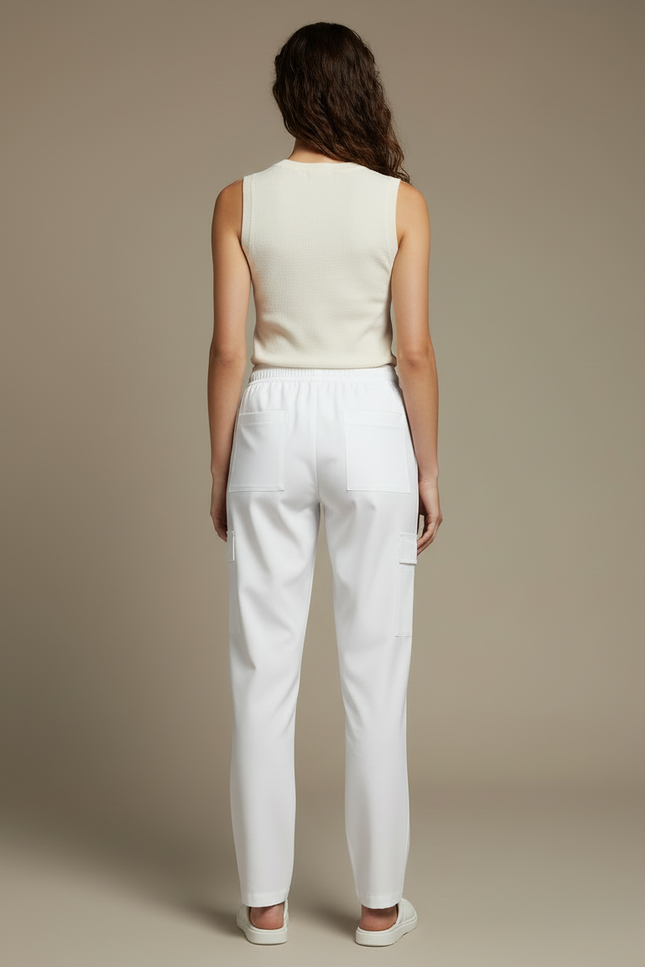 Pantalon Blanc Medical Femme - Polyester - vue 2