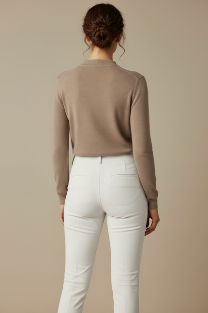 Pantalon Blanc De Concours - Gabardine - vue 2