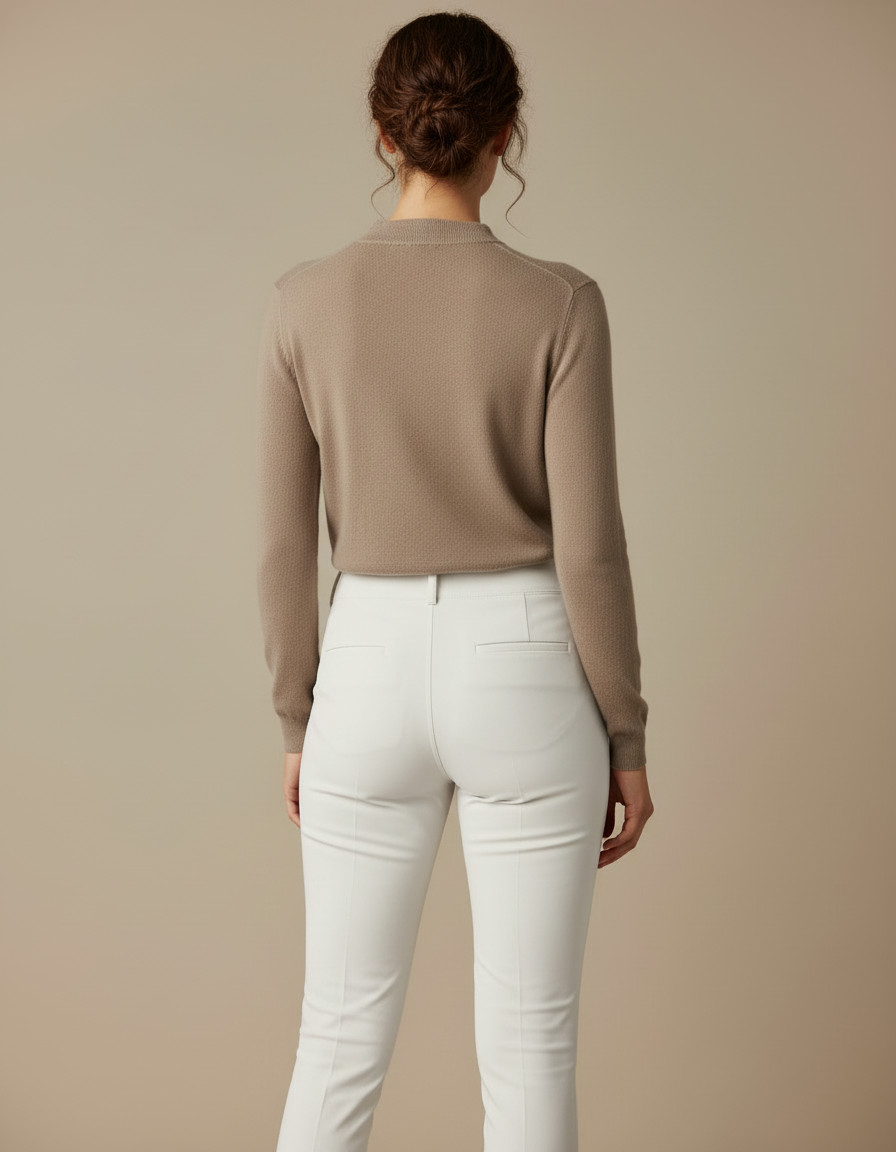 Pantalon Blanc De Concours - Gabardine - vue 2
