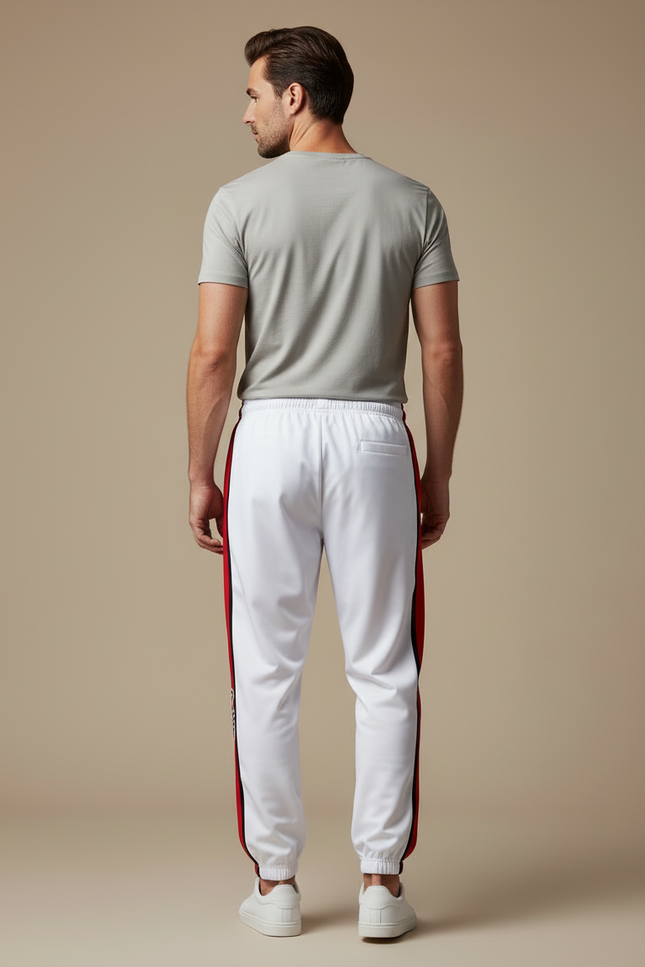 Pantalon Blanc Bande - Polyester - vue 2