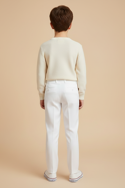 Pantalon Blanc Ccc0 - Gabardine - vue 2
