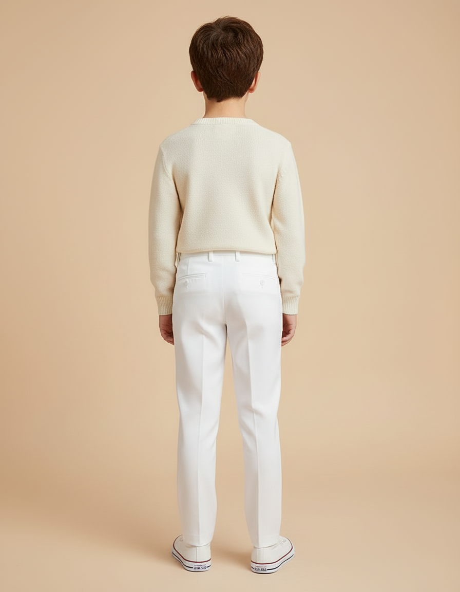 Pantalon Blanc Ccc0 - Gabardine - vue 2