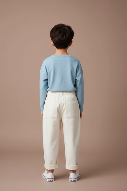 Pantalon Bleu Blanc Rouge - Toile - vue 2
