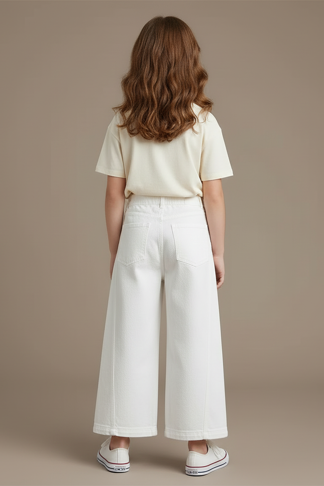 Pantalon En Coton Blanc - vue 2