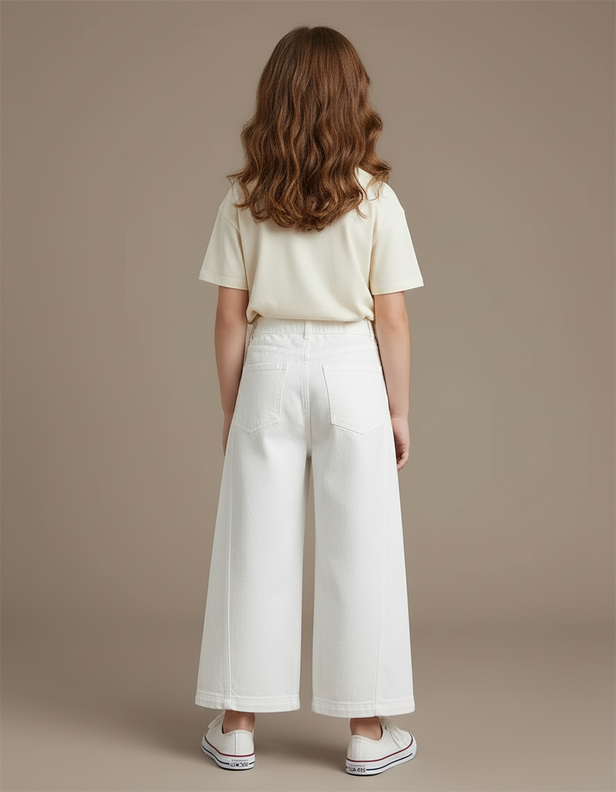 Pantalon En Coton Blanc - vue 2