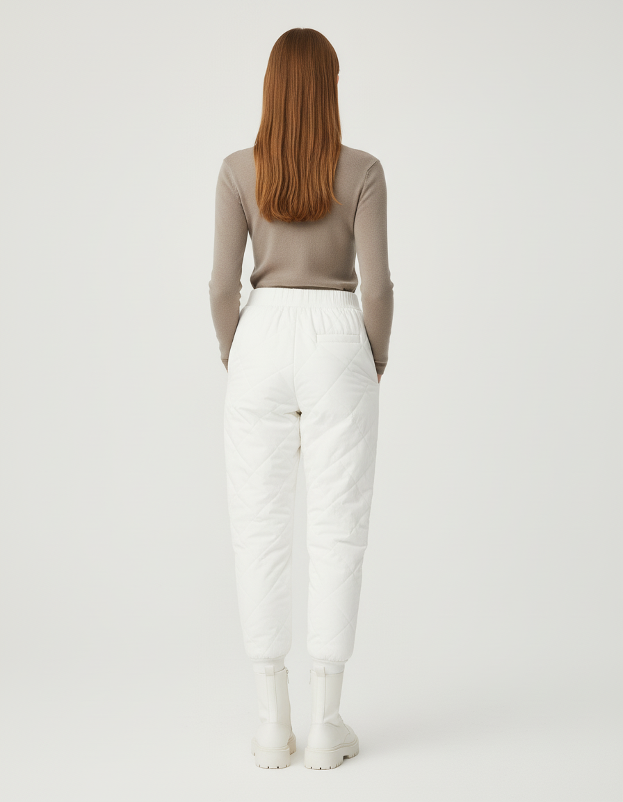 Pantalon Jogger Blanc - Polyester - vue 2