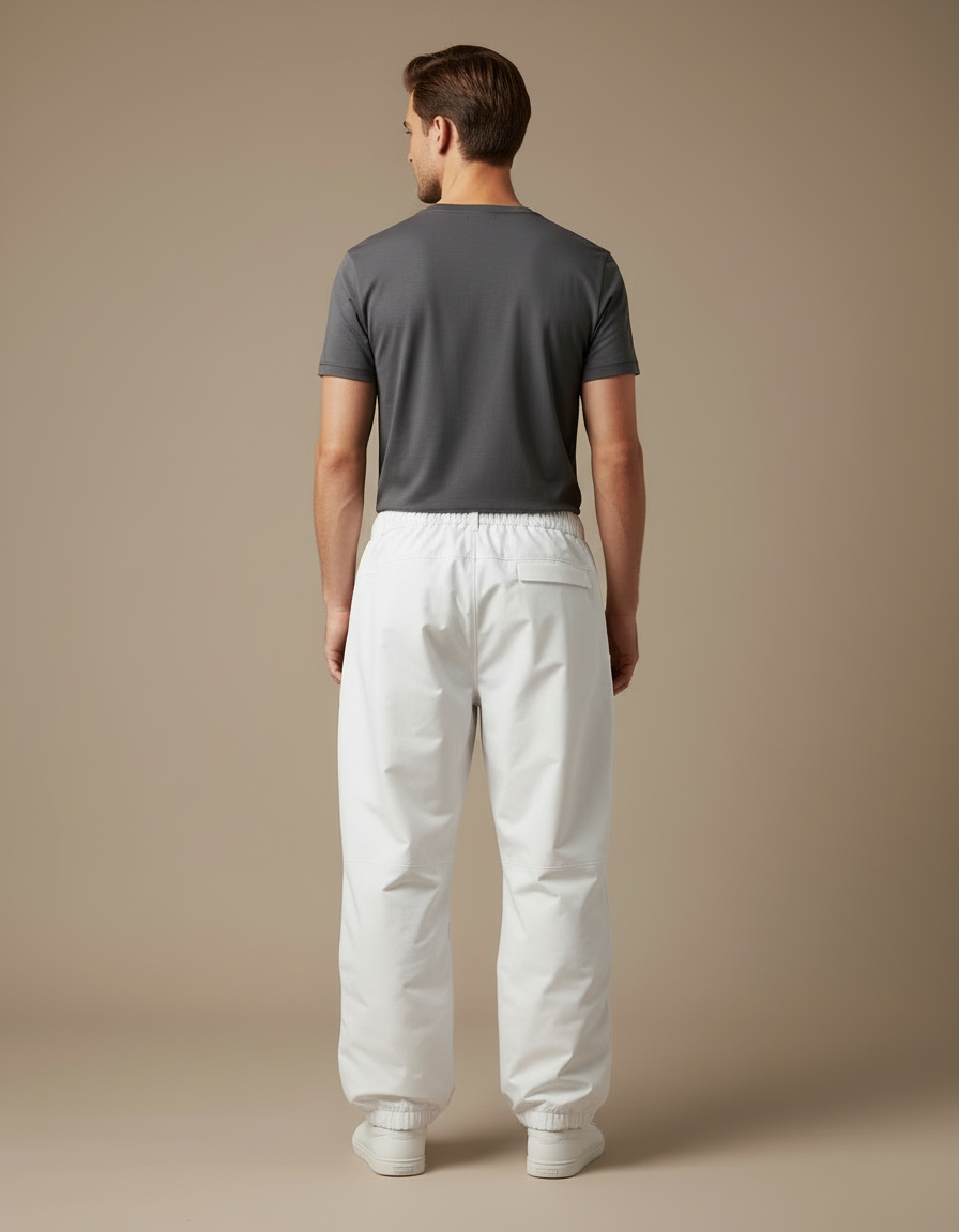Pantalon Blanc Ski Imperméable Unisexe Neige Hiver - Polyester - vue 2