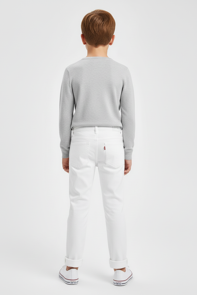 Pantalon Blanc Déchiré Denim Enfant Garçon - Jean - vue 2
