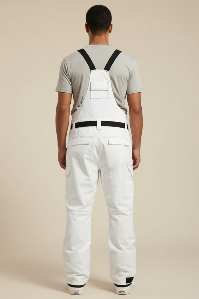 Pantalon Ski Noir Et Blanc - Polyester - vue 2