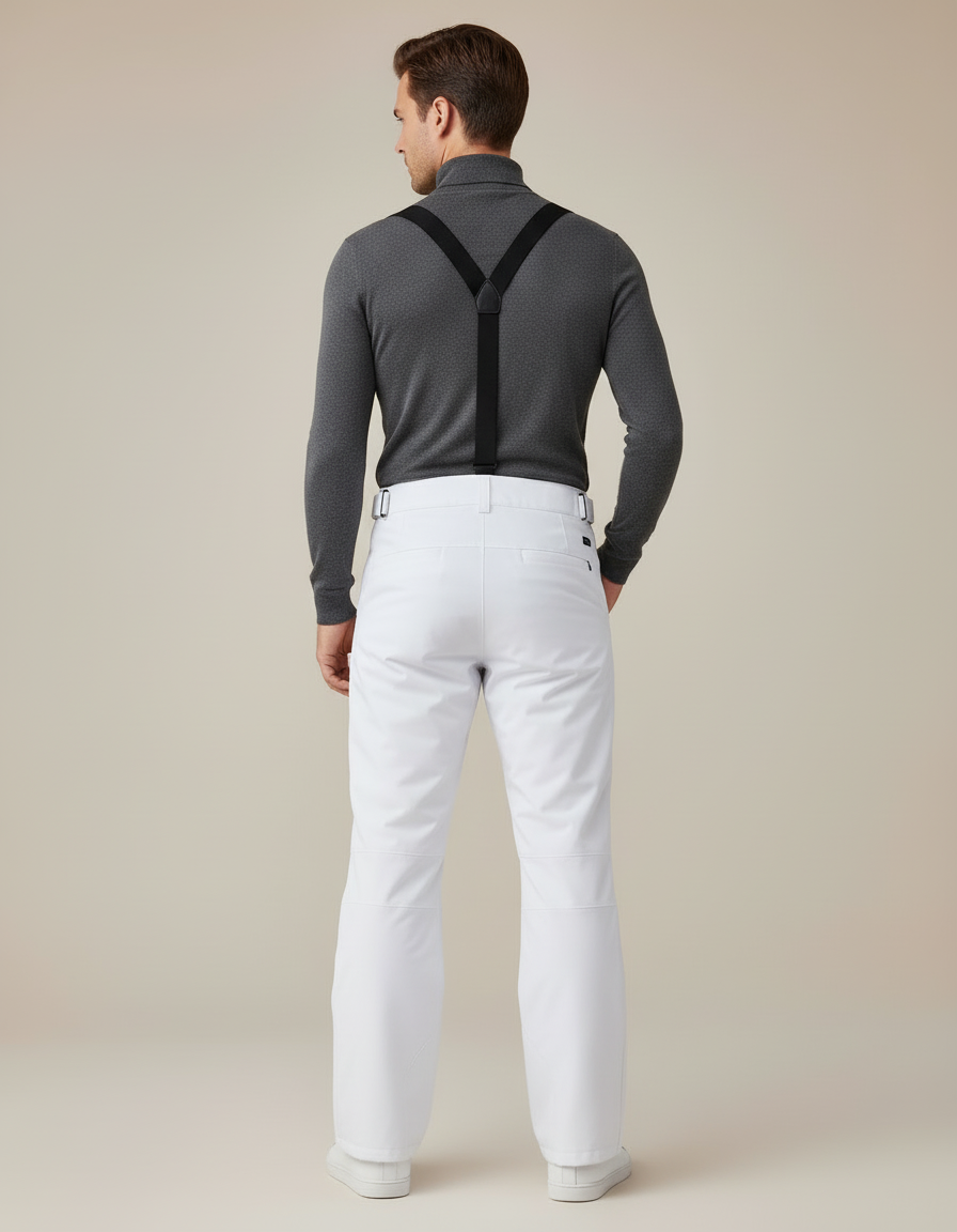 Pantalon Snowboard Blanc - Polyester - vue 2
