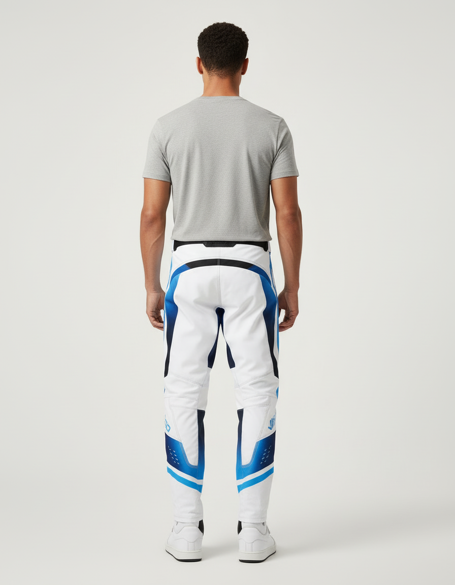 Pantalon Blanc D736 - Polyester - vue 2