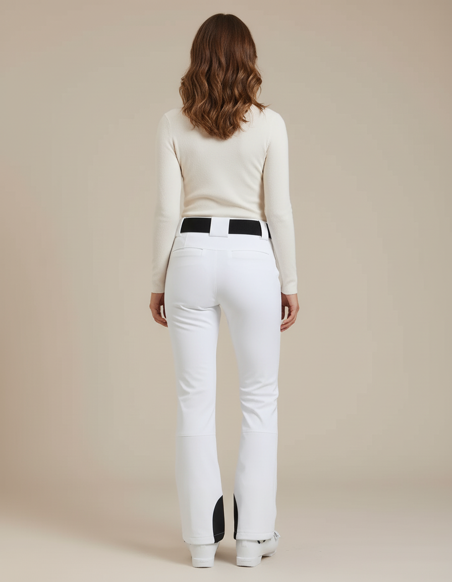 Pantalon Fuseau Ski Femme Blanc - Polyester - vue 2