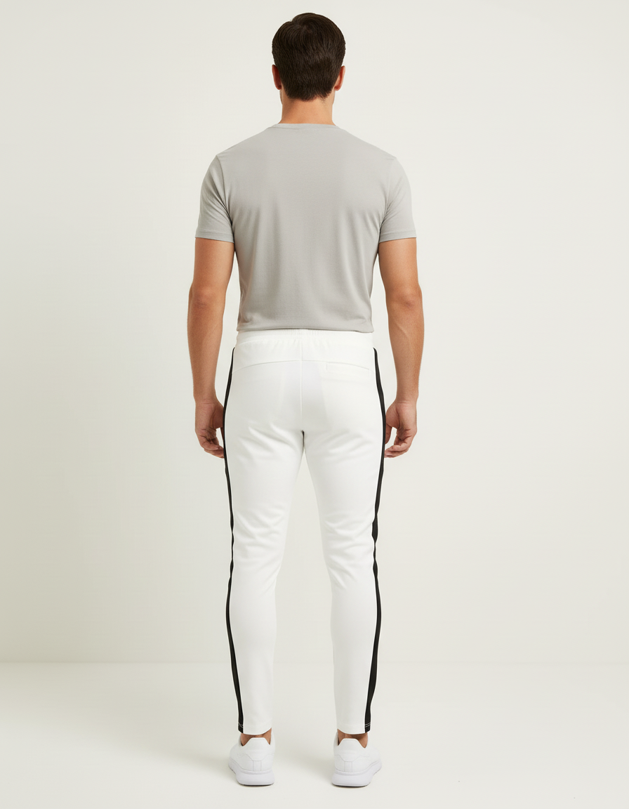 Pantalon Bicolore Noir Et Blanc - Molleton - vue 2