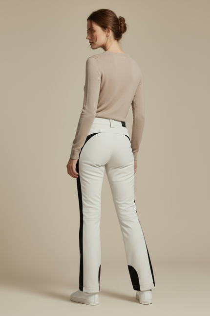 Pantalon Noir Et Blanc Femme - Simili cuir - vue 2