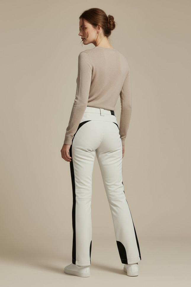 Pantalon Noir Et Blanc Femme - Simili cuir - vue 2