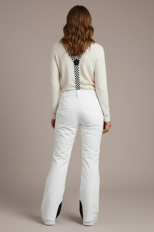 Pantalon Damier Noir Et Blanc - Polyester - vue 2
