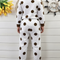 Pantalon Blanc Coton Polka Dots Confortable Enfant - Molleton