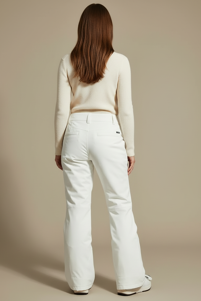 Pantalon Blanc Ski Imperméable Femme Hiver Neige - Polyester - vue 2