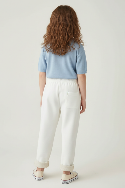 Pantalon Blanc Sport - Molleton - vue 2