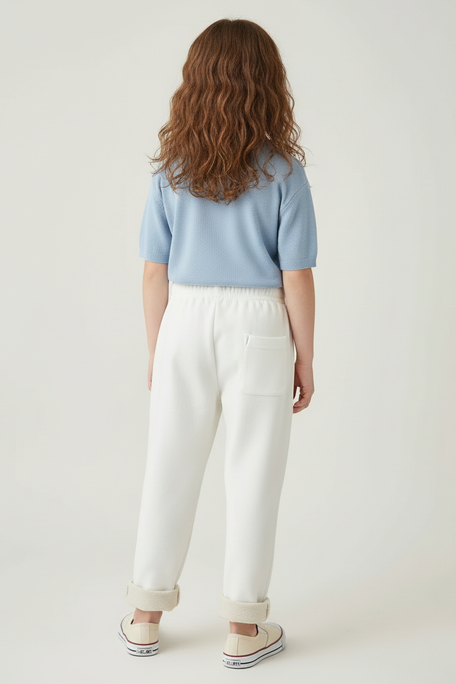 Pantalon Blanc Sport - Molleton - vue 2