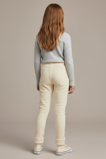 Pantalon Blanc D'hiver - Beige Molleton - vue 2