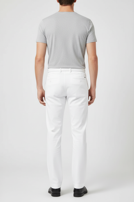 Pantalon Golf Blanc Homme - Polyester - vue 2