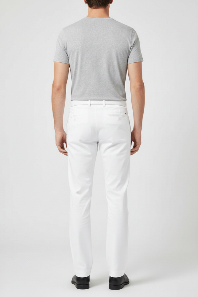 Pantalon Golf Blanc Homme - Polyester - vue 2