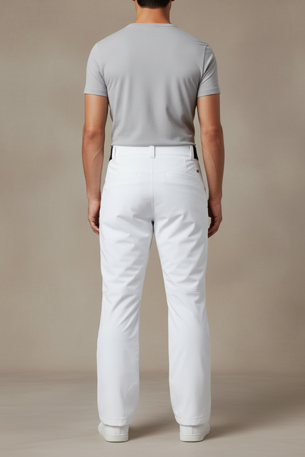 Pantalon Blanc Ski Imperméable Coupe-vent Homme - Polyester - vue 2