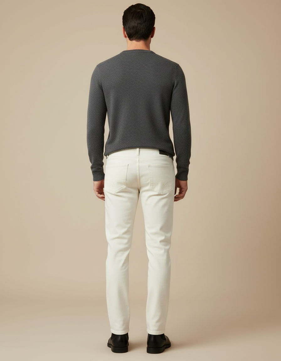 Pantalon Blanc 2b94 - Jean - vue 2