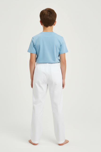Pantalon Karate Blanc - Toile - vue 2
