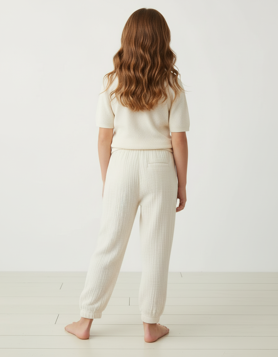 Pantalon Blanc 207e - Beige Cordé - vue 2