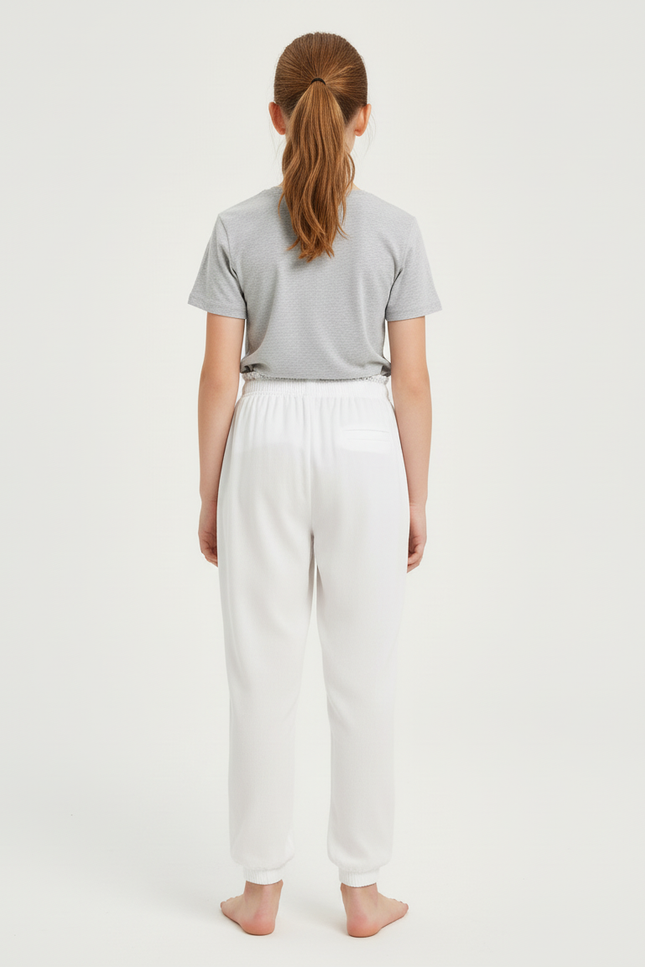 Pantalon Plage Blanc - Viscose - vue 2