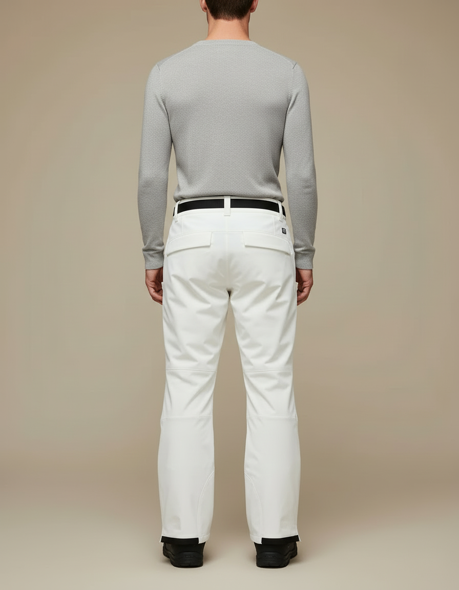Pantalon De Ski Homme Blanc - Polyester - vue 2